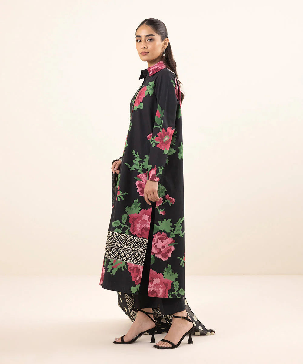 SAPPHIRE | UNSTITCHED 2 PIECE PRINTED CAMBRIC SUIT