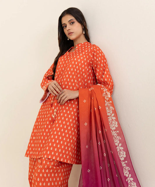 SAPPHIRE | UNSTITCHED 3 PIECE PRINTED CAMBRIC SUIT