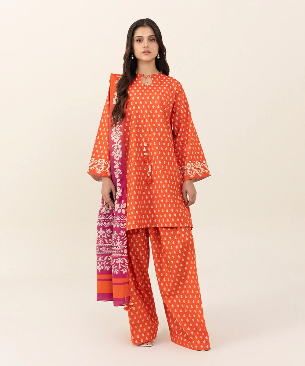 SAPPHIRE | UNSTITCHED 3 PIECE PRINTED CAMBRIC SUIT