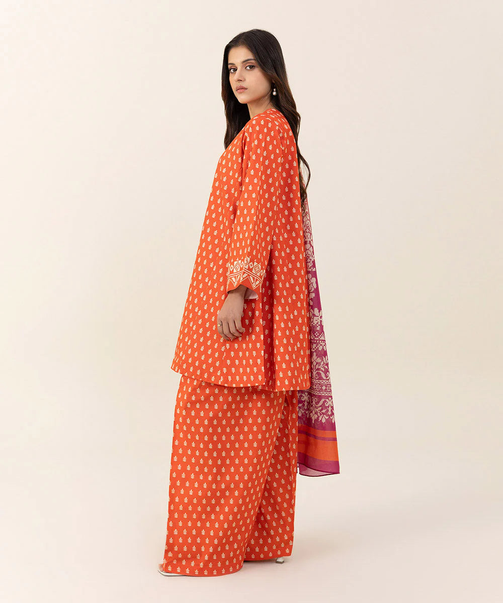 SAPPHIRE | UNSTITCHED 3 PIECE PRINTED CAMBRIC SUIT