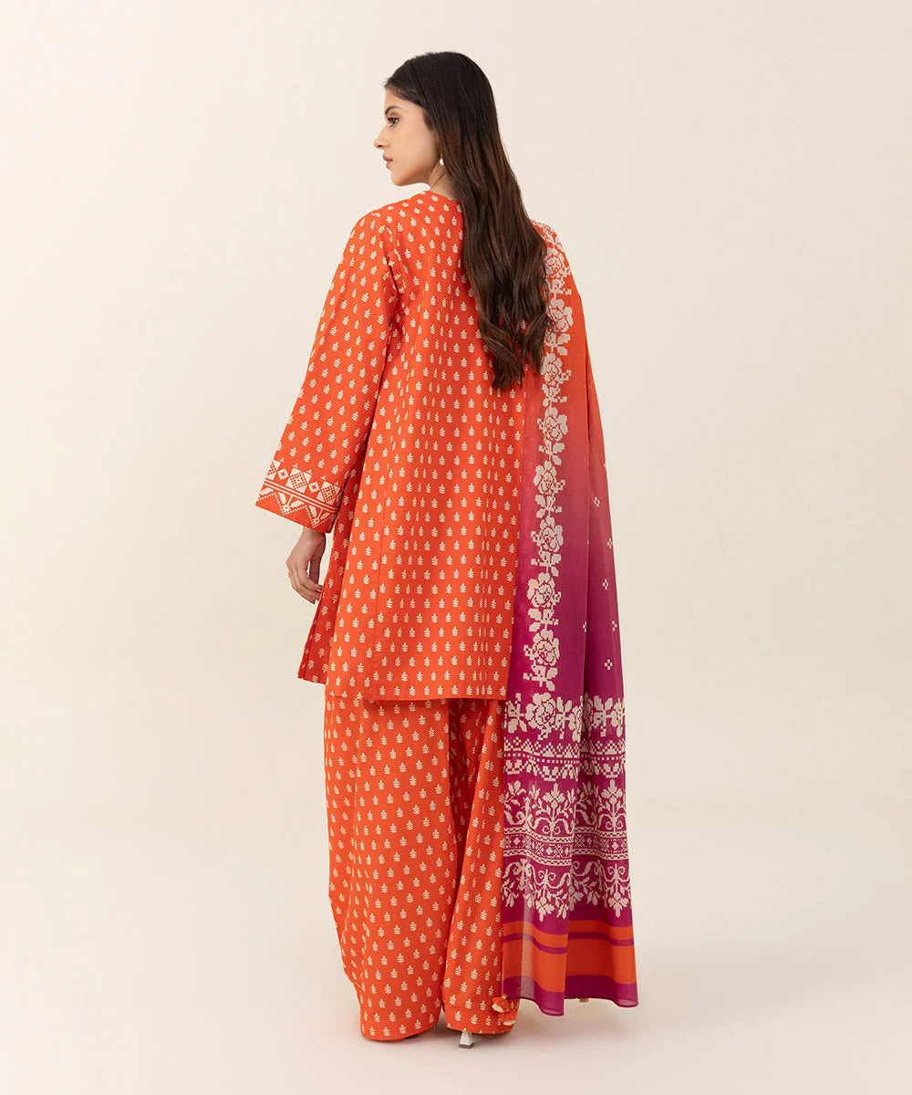 SAPPHIRE | UNSTITCHED 3 PIECE PRINTED CAMBRIC SUIT