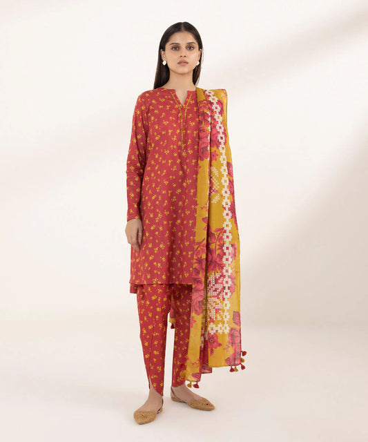 SAPPHIRE | UNSTITCHED 3 PIECE PRINTED LAWN SUIT