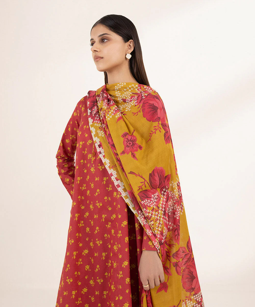 SAPPHIRE | UNSTITCHED 3 PIECE PRINTED LAWN SUIT