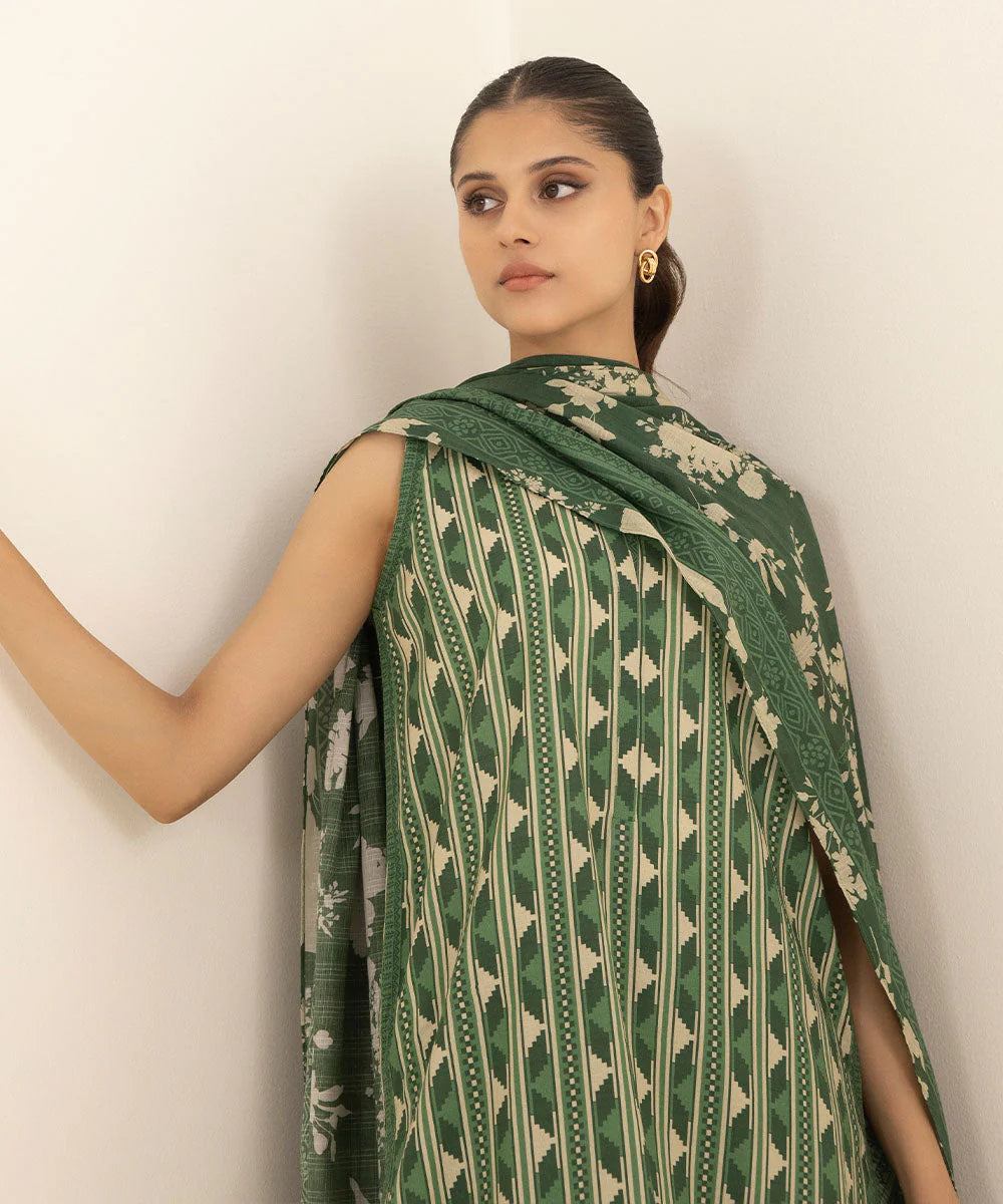 SAPPHIRE | UNSTITCHED 3 PIECE PRINTED LAWN SUIT