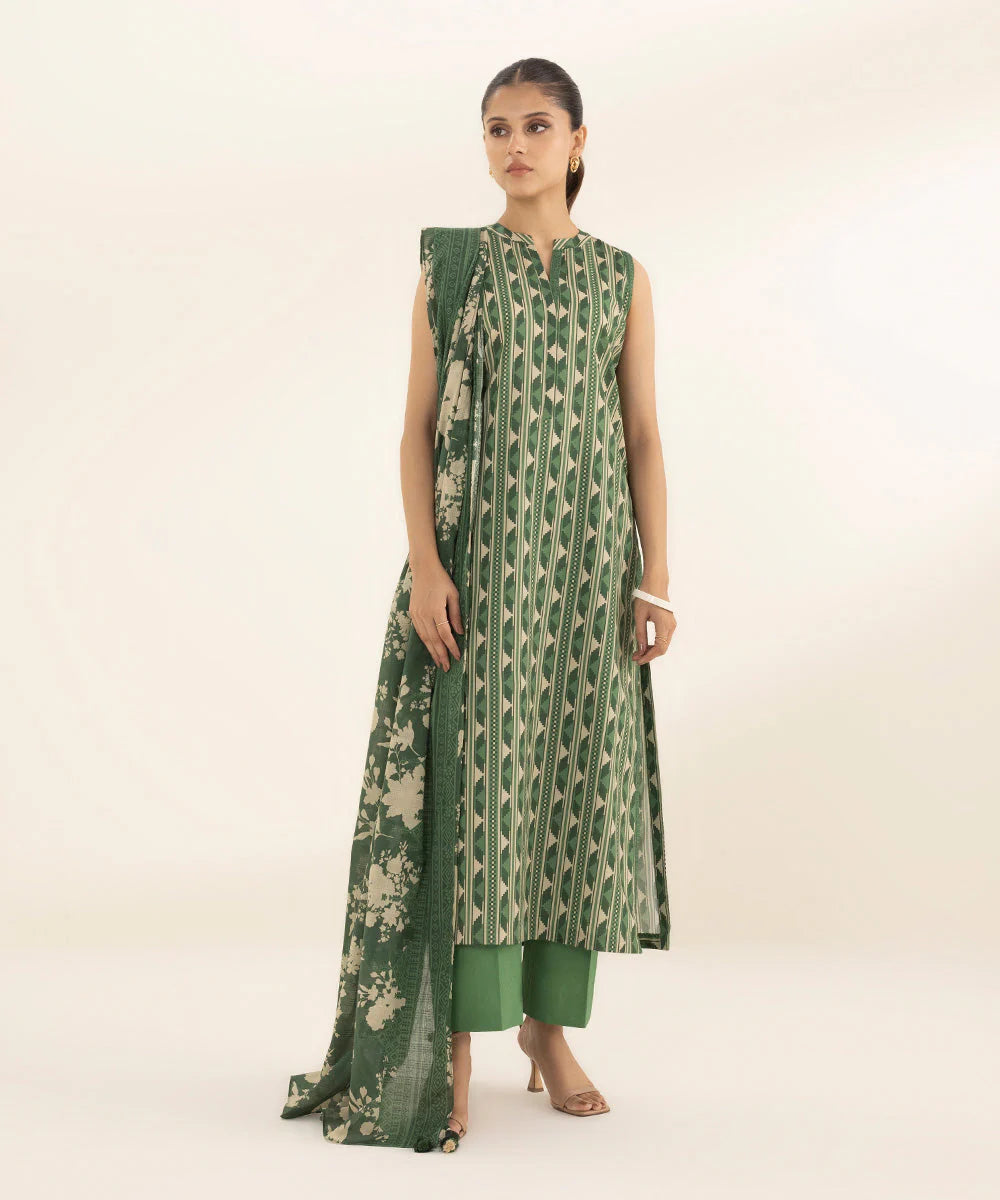 SAPPHIRE | UNSTITCHED 3 PIECE PRINTED LAWN SUIT