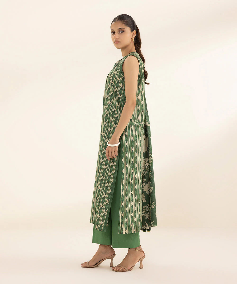 SAPPHIRE | UNSTITCHED 3 PIECE PRINTED LAWN SUIT
