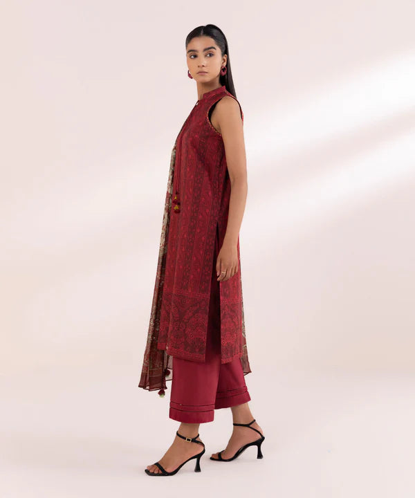 SAPPHIRE | UNSTITCHED 3 PIECE PRINTED LAWN SUIT