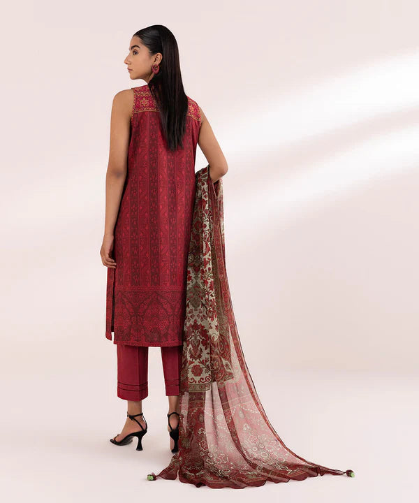 SAPPHIRE | UNSTITCHED 3 PIECE PRINTED LAWN SUIT