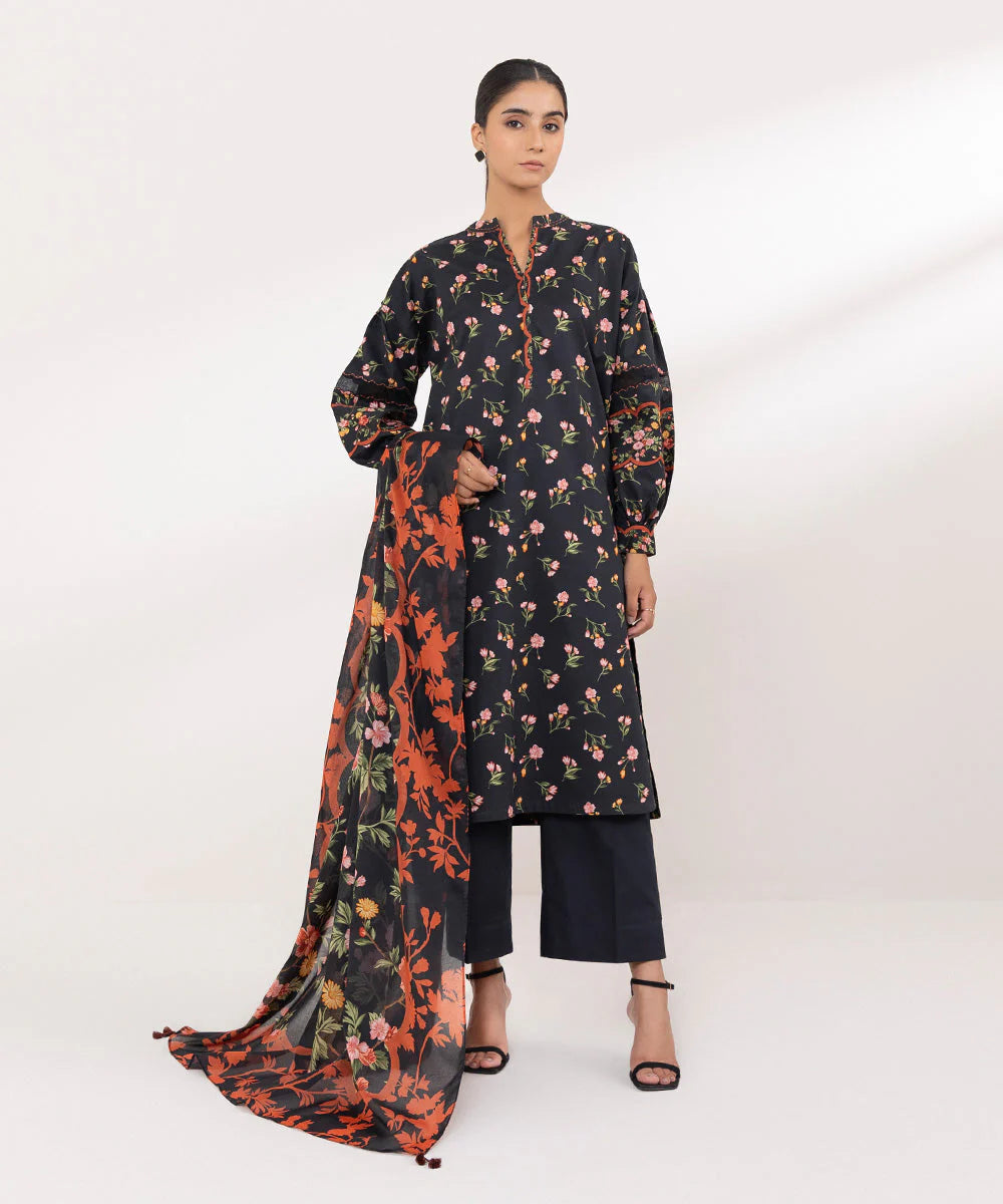 SAPPHIRE | UNSTITCHED 2 PIECE PRINTED LAWN SUIT
