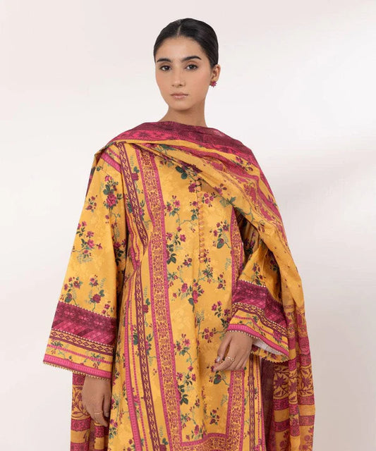 SAPPHIRE | UNSTITCHED 3 PIECE PRINTED LAWN SUIT