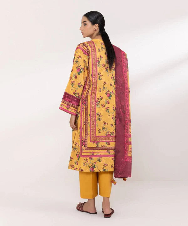 SAPPHIRE | UNSTITCHED 3 PIECE PRINTED LAWN SUIT