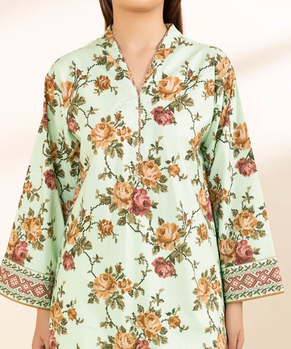SAPPHIRE | UNSTITCHED 3 PIECE PRINTED COTTON VISCOSE SUIT
