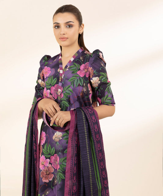 SAPPHIRE | UNSTITCHED 3 PIECE PRINTED LAWN SUIT