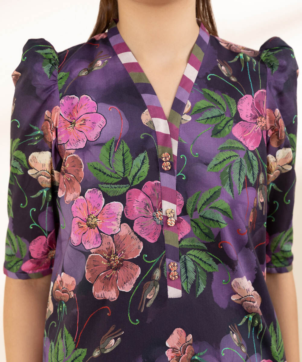 SAPPHIRE | UNSTITCHED 3 PIECE PRINTED LAWN SUIT