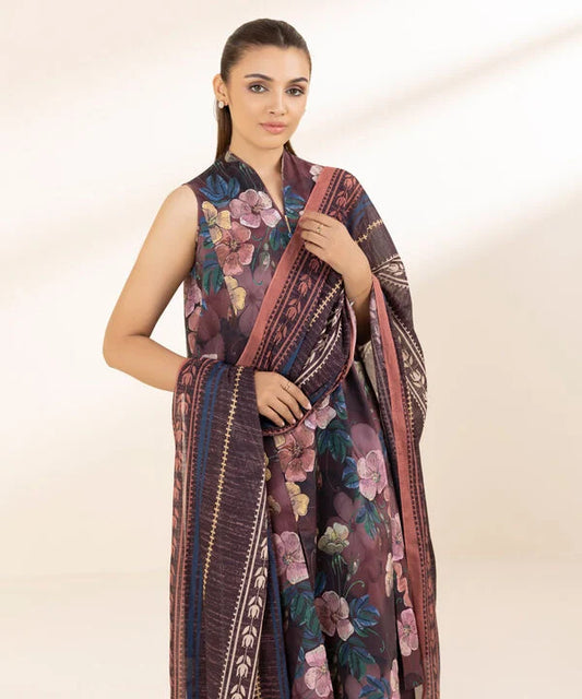 SAPPHIRE | UNSTITCHED 3 PIECE PRINTED LAWN SUIT