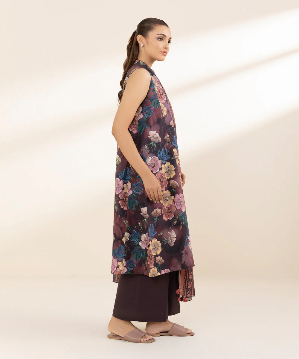 SAPPHIRE | UNSTITCHED 3 PIECE PRINTED LAWN SUIT