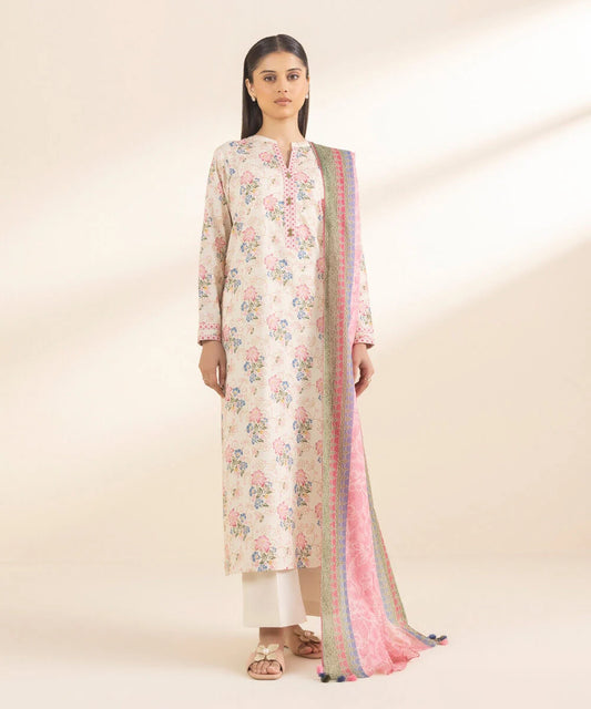 SAPPHIRE | UNSTITCHED 3 PIECE PRINTED LAWN SUIT