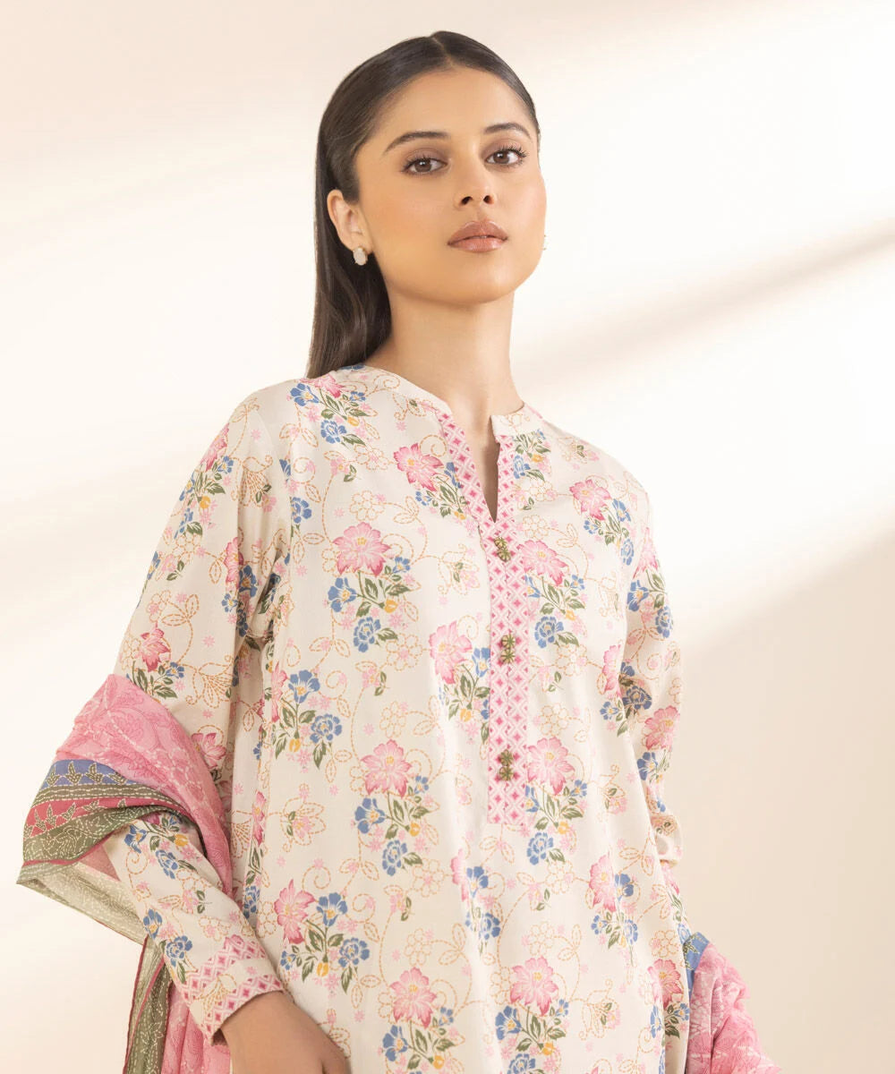 SAPPHIRE | UNSTITCHED 3 PIECE PRINTED LAWN SUIT