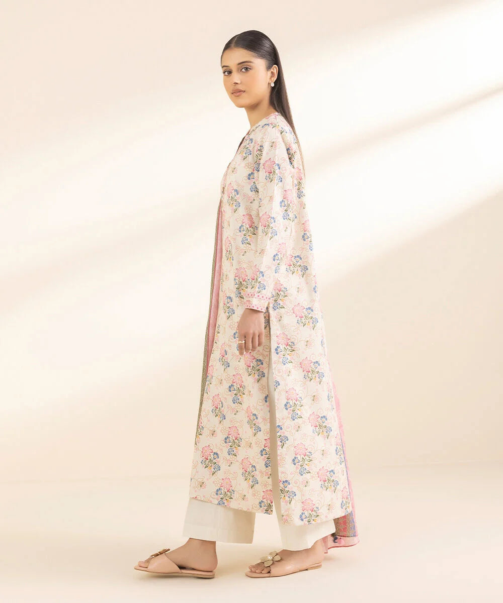 SAPPHIRE | UNSTITCHED 3 PIECE PRINTED LAWN SUIT