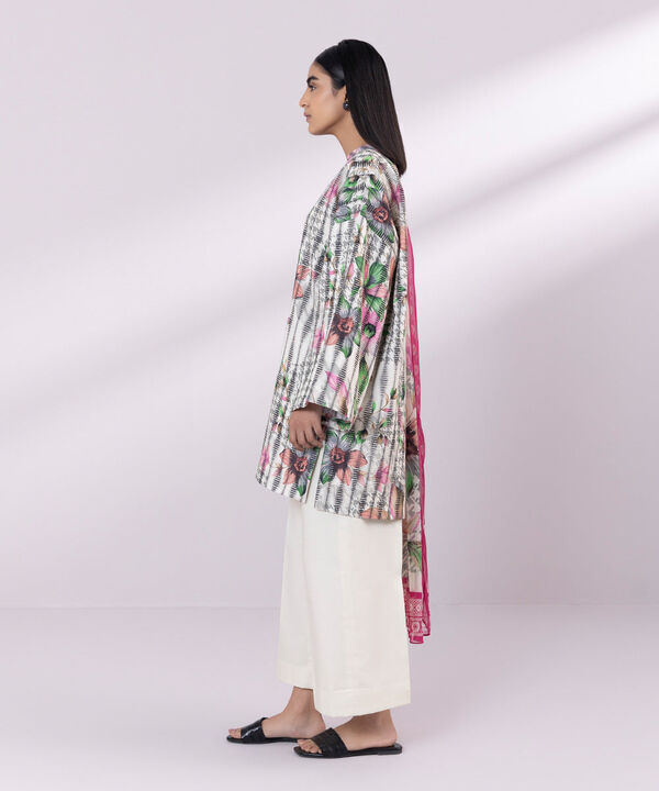 SAPPHIRE | UNSTITCHED 3 PIECE PRINTED JACQUARD SUIT