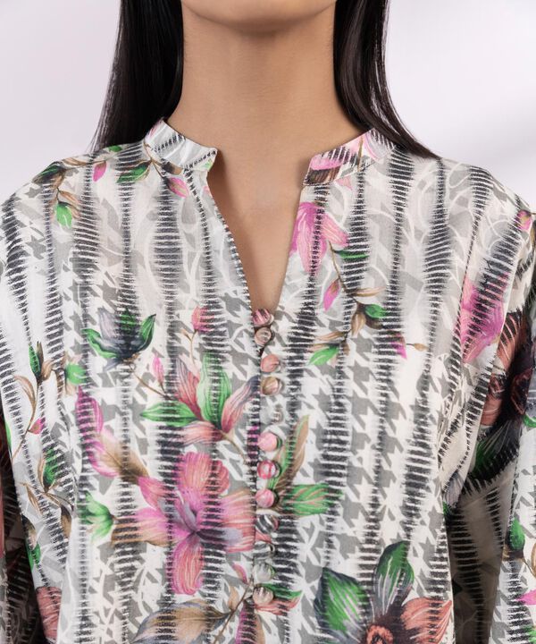 SAPPHIRE | UNSTITCHED 3 PIECE PRINTED JACQUARD SUIT