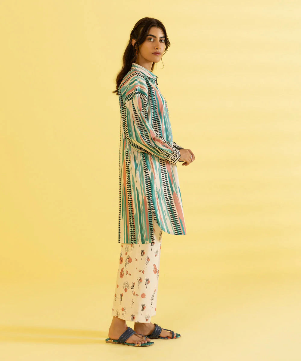 Sapphire | Unstitched 2Pc Printed Lawn - Shirt & Trouser | 2T-DY23ZV2-13