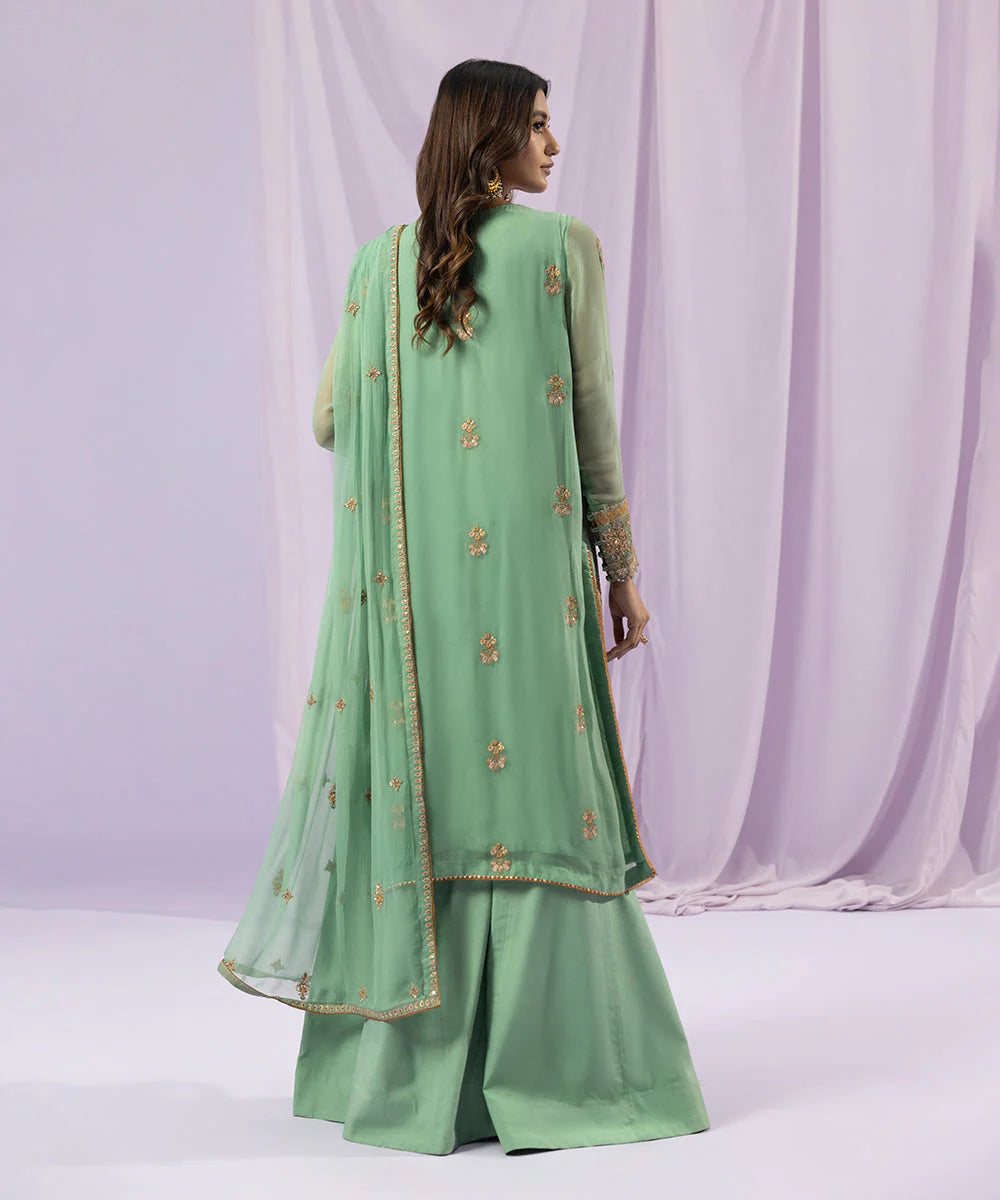 Sapphire LUXE | 3 Piece Unstitched Dyed Embroidered Crinkle Chiffon Suit | 3FE-LX23V2-23