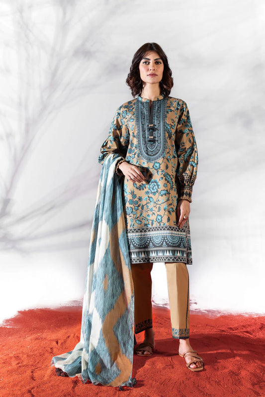 SAPPHIRE | UNSTITCHED 3 PIECE PRINTED LAWN SUIT