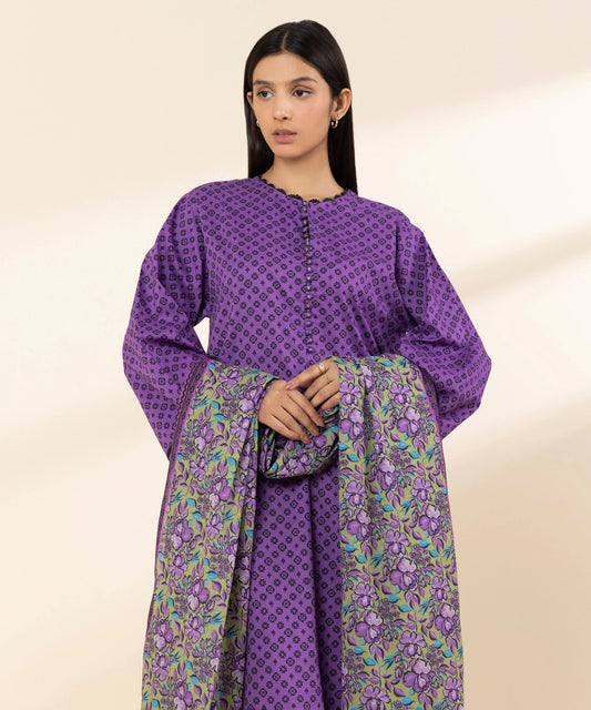 SAPPHIRE | UNSTITCHED 3 PIECE PRINTED LAWN SUIT