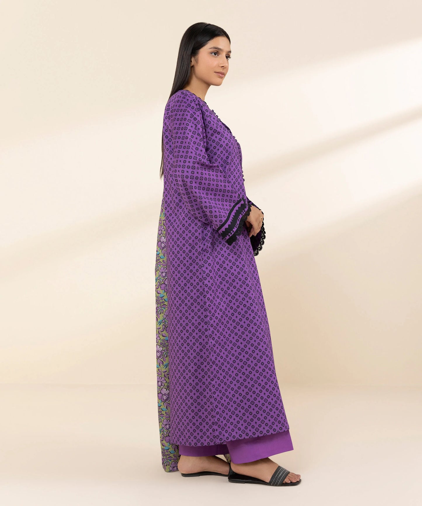 SAPPHIRE | UNSTITCHED 3 PIECE PRINTED LAWN SUIT