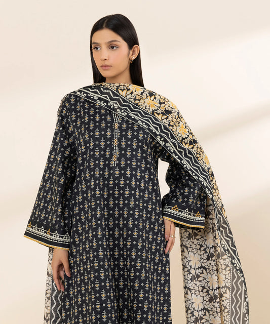 SAPPHIRE | UNSTITCHED 3 PIECE PRINTED LAWN SUIT
