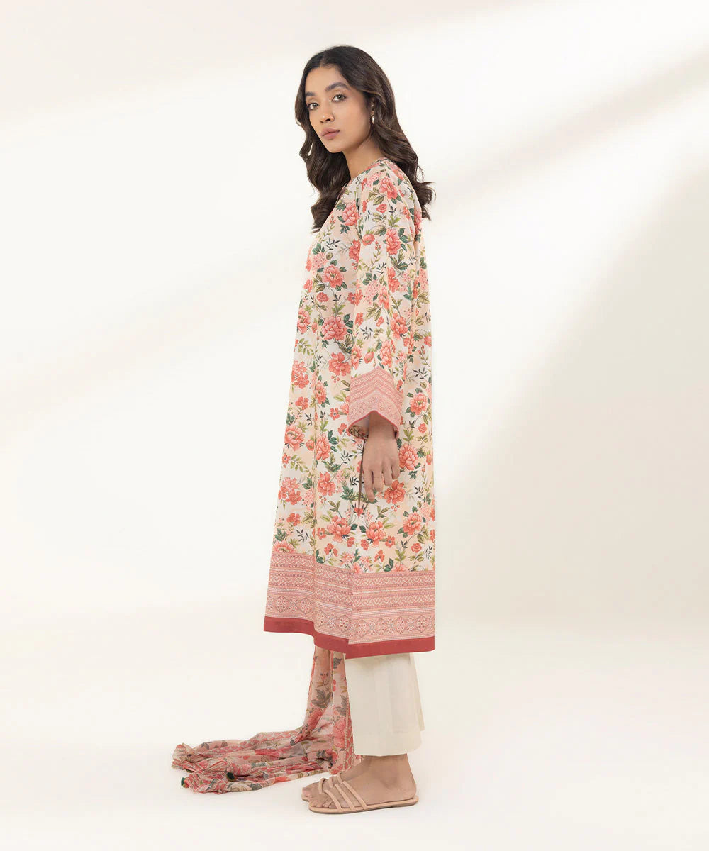 Sapphire | Unstitched 3Pc Printed Lawn Suit | 3P-DY23V1-23B