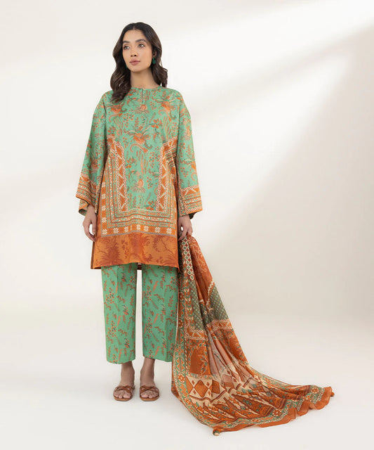 Sapphire | Unstitched 3 Piece Printed Lawn Suit