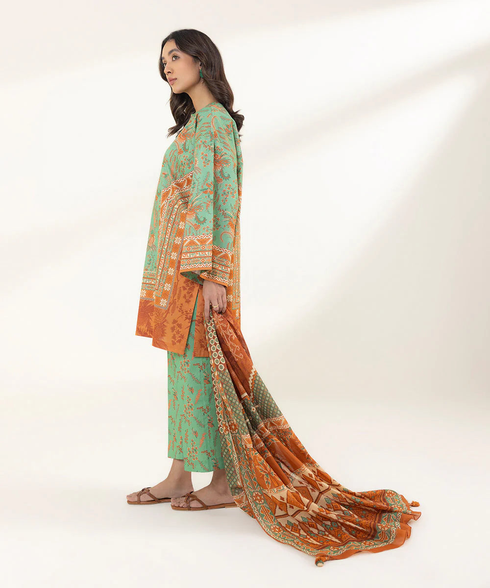 Sapphire | Unstitched 3 Piece Printed Lawn Suit