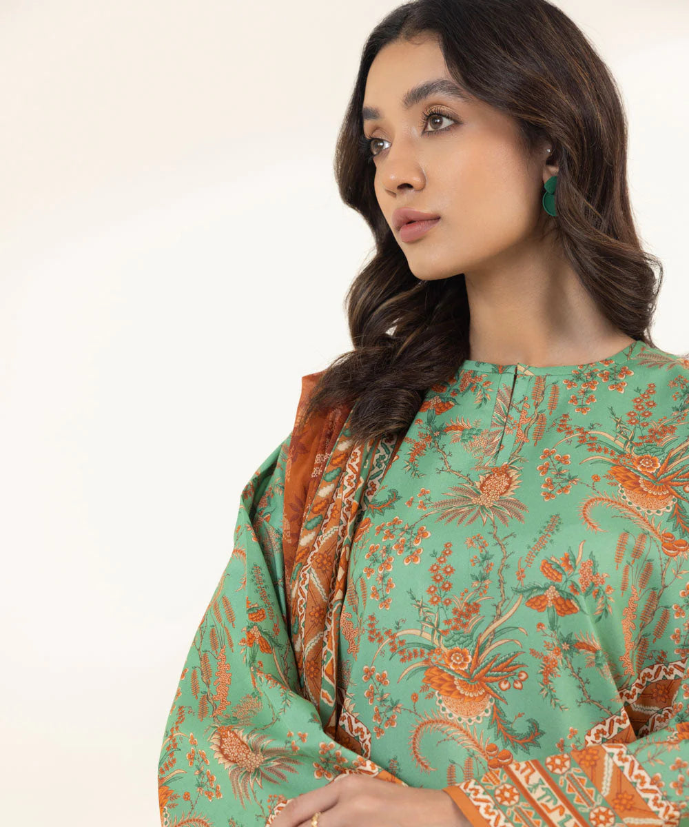 Sapphire | Unstitched 3 Piece Printed Lawn Suit
