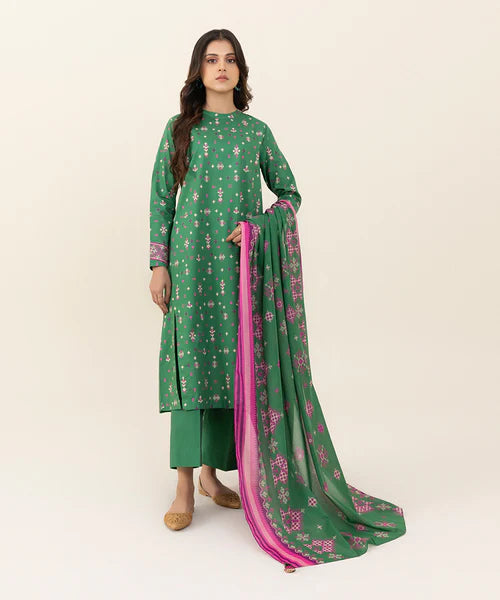 Sapphire | Unstitched 3Pc Printed Lawn Suit | 3P-DY23V3-12B