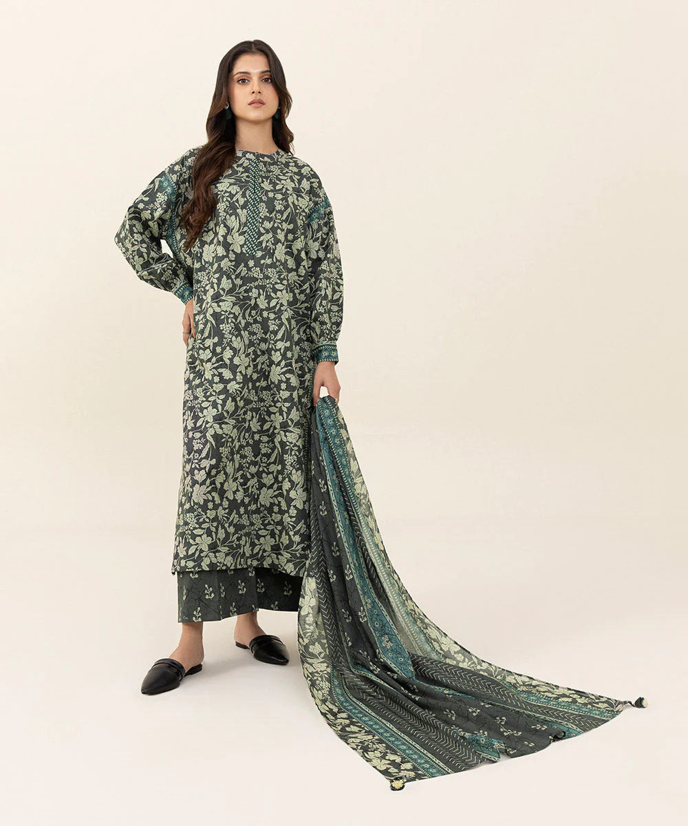 Sapphire | Unstitched 3Pc Printed Lawn Suit | 3P-DY23V3-14B