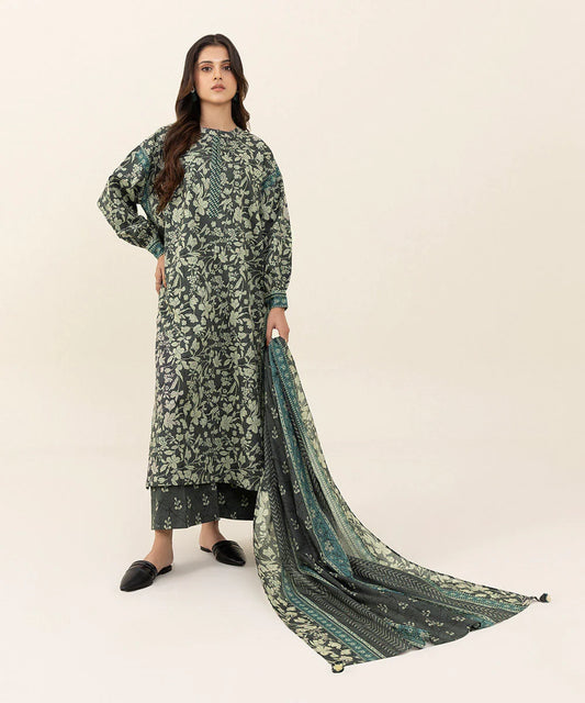 Sapphire | Unstitched 3Pc Printed Lawn Suit | 3P-DY23V3-14B