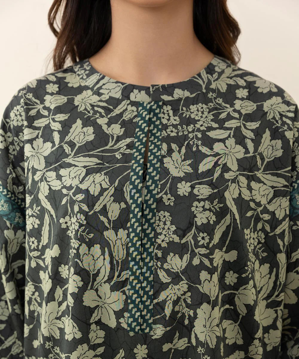 Sapphire | Unstitched 3Pc Printed Lawn Suit | 3P-DY23V3-14B