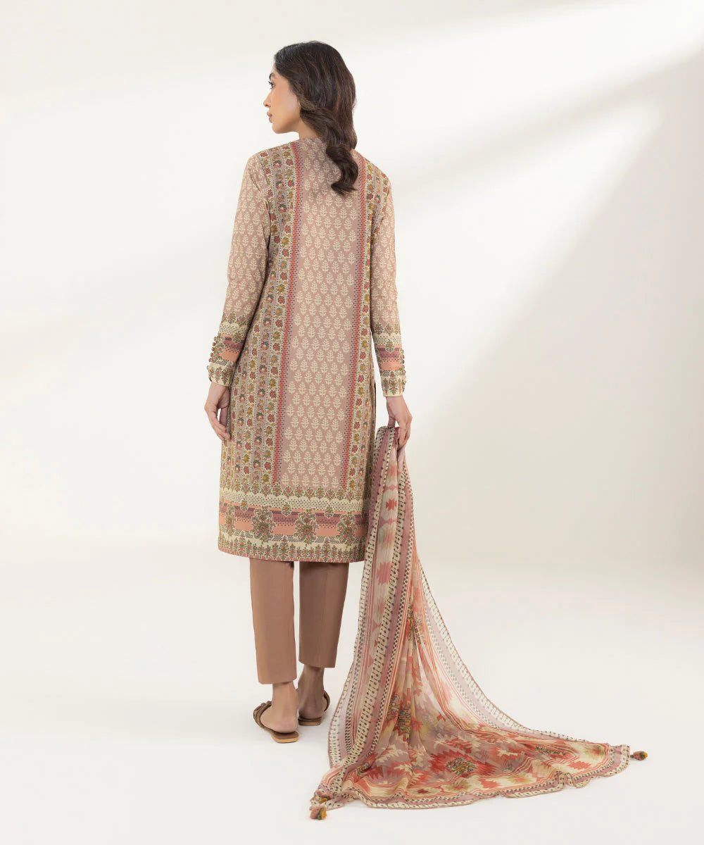 Sapphire | Unstitched 3Pc Printed Lawn Suit | 3P-DY23V3-17B