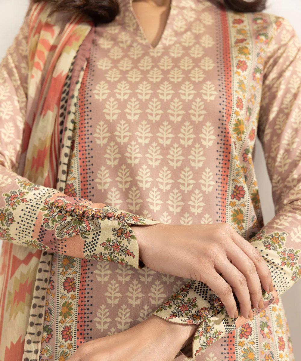 Sapphire | Unstitched 3Pc Printed Lawn Suit | 3P-DY23V3-17B