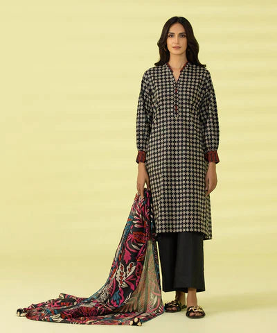 Sapphire | Unstitched 3Pc Printed Lawn Suit | 3P-DY23ZV2-29