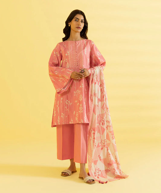 Sapphire | Unstitched 3Pc Printed Lawn Suit | 3P-DY23ZV3-12-R