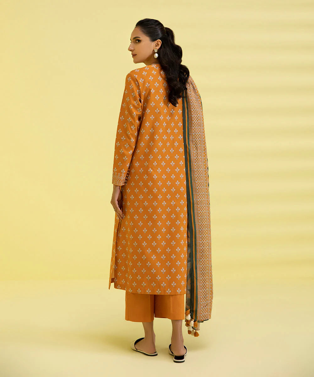 Sapphire | Unstitched 3Pc Printed Lawn Suit | 3P-DY23ZV3-15-R