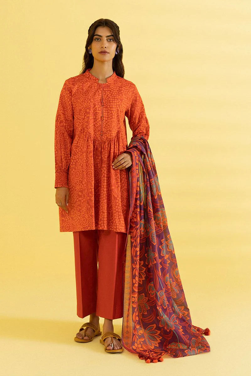 Sapphire | Unstitched 3Pc Printed Lawn Suit | 3P-DY23ZV3-20-R