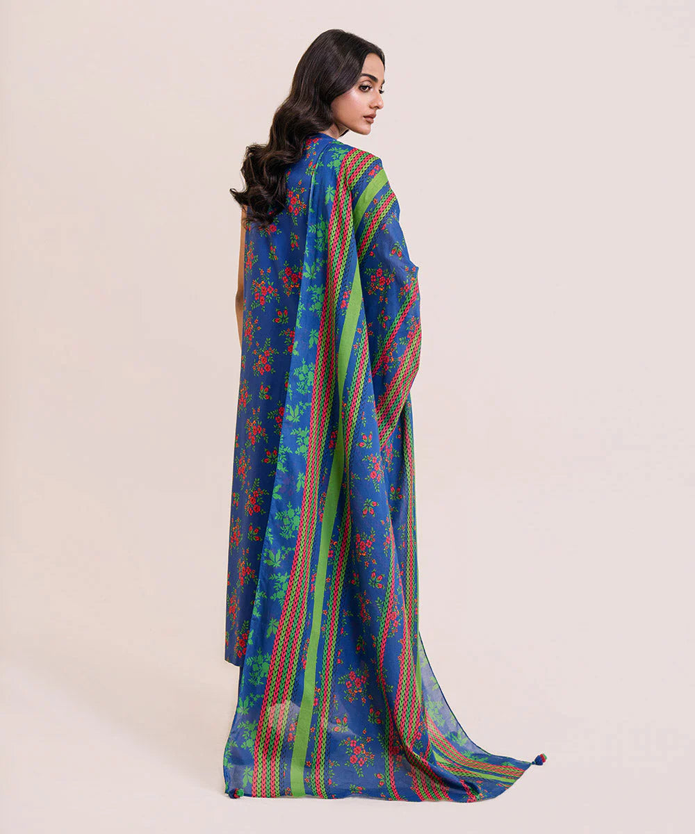 SAPPHIRE | UNSTITCHED 3 PIECE PRINTED LAWN SUIT