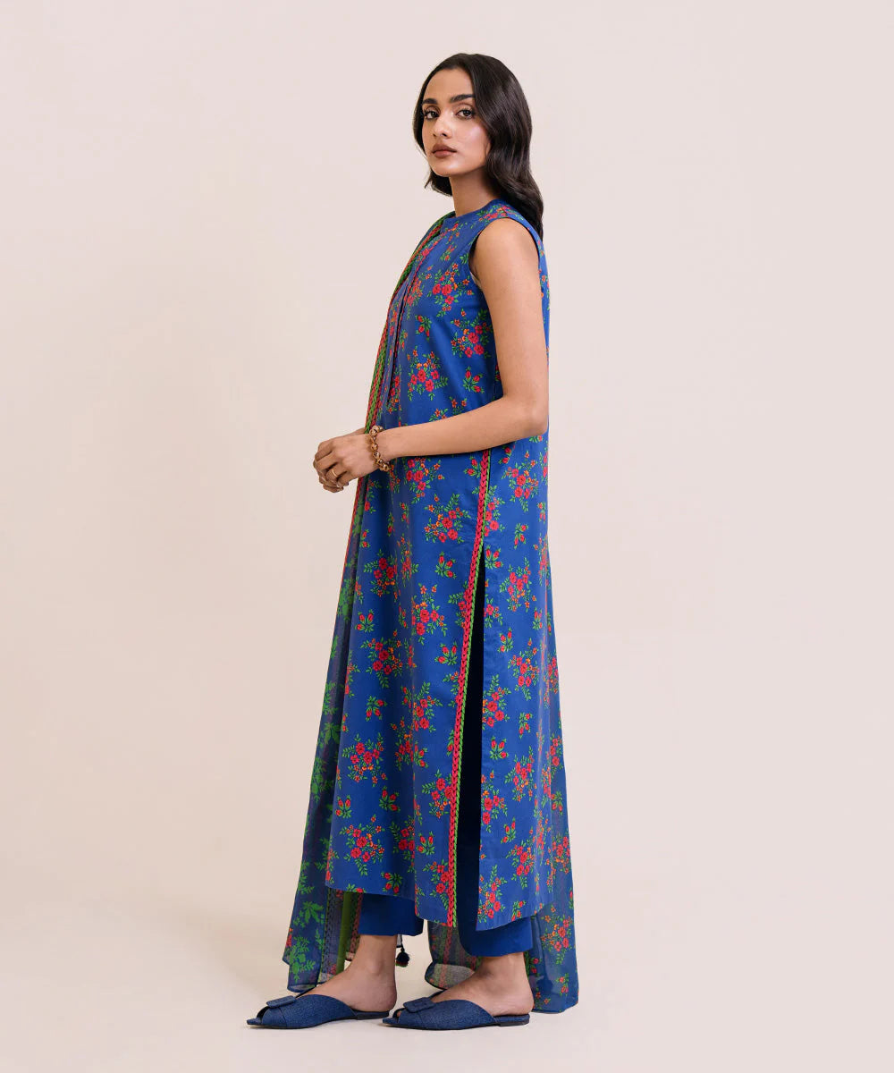SAPPHIRE | UNSTITCHED 3 PIECE PRINTED LAWN SUIT
