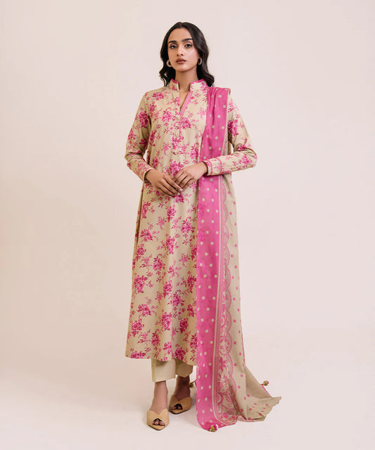 SAPPHIRE | UNSTITCHED 3 PIECE PRINTED LAWN SUIT
