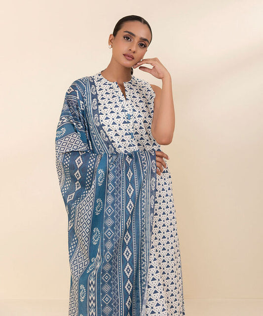 SAPPHIRE | UNSTITCHED 3 PIECE PRINTED LAWN SUIT