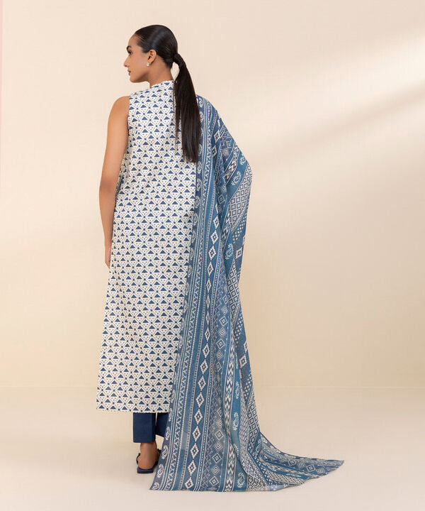 SAPPHIRE | UNSTITCHED 3 PIECE PRINTED LAWN SUIT